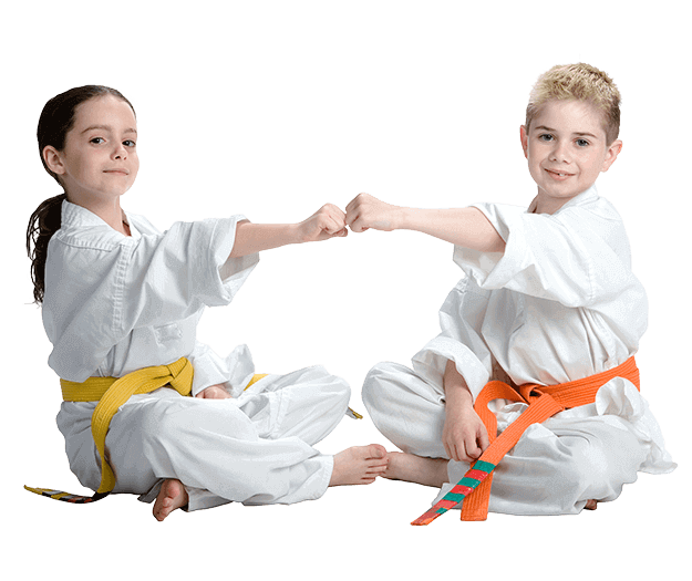 Martial Arts Lessons for Kids in Campbell CA - Kids Greeting Happy Footer Banner